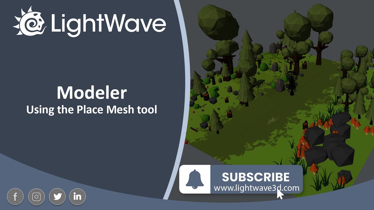 Lightwave 3D Place Mesh tool