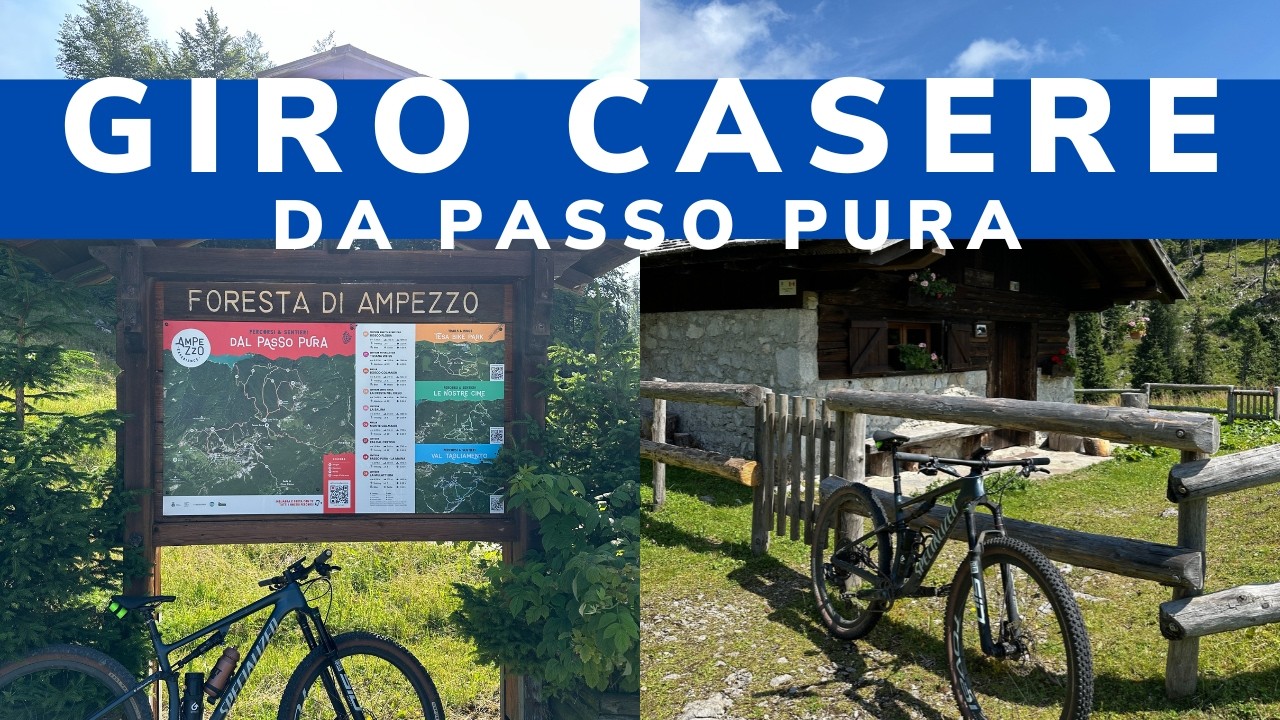 GIRO CASERE in mountain bike da Passo Pura: Tintina, Colmajer, Nauleni (20km 620m D+)