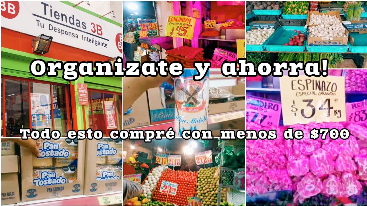 ORGANIZATE Y AHORRA✅ ASI ME ORGANIZO PARA QUE ME ALCANCE EL DINERO 💰 MIS COMPRAS CON $700