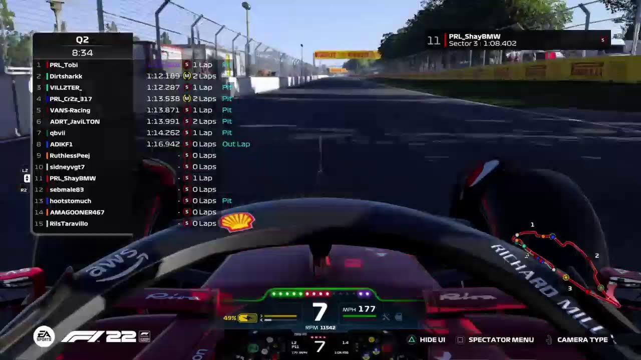 F1 Pro Racing League SE1 Div1   Round 16 CanadaGP 🇨🇦 ⚠️🔴No aAssists🔴⚠️ part 1