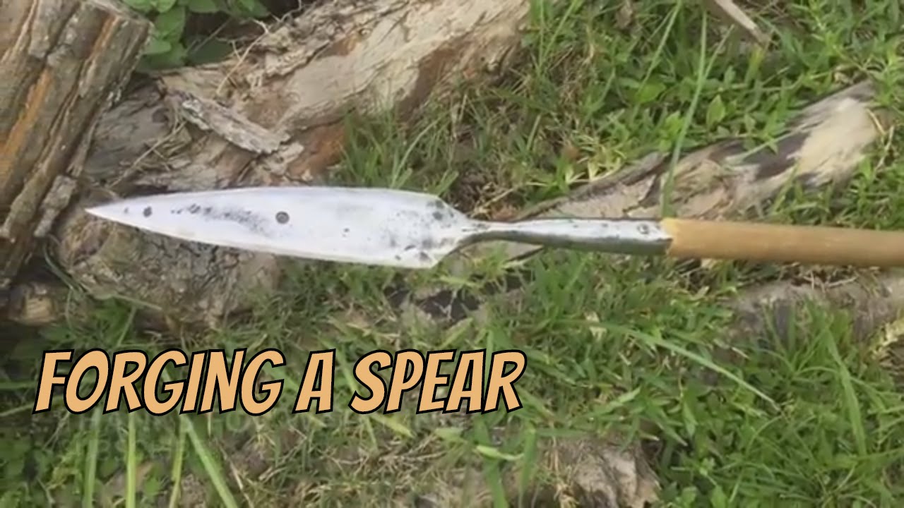 Forging a Spear out of a Lawnmower Blade