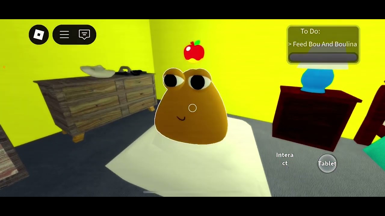 Pou’s revenge  on my Roblox that is a bad ending how to make us to good ending 😭😭￼