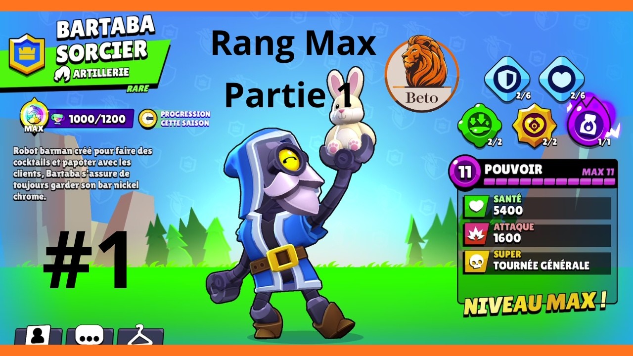Bartaba Rang Max Partie 1 #bartaba #brawlstars #gameplayfr