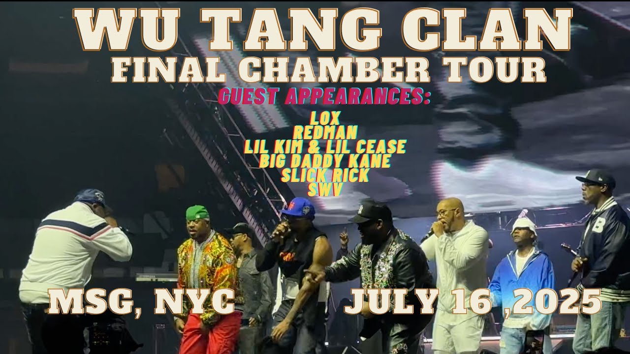 🐝Wu Tang Clan shows out for NYC! 2025! NYC! Final Chamber Tour! f/ Mobb Deep, LOX, Lil Kim & more!🐝 
