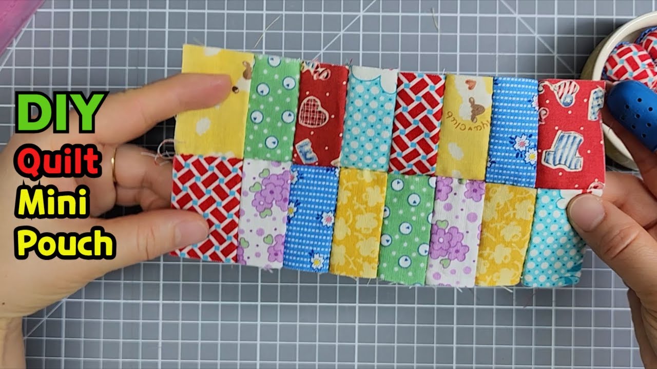 Мини-мешочек для лоскутного одеяла/Мешочек для монет/Учебник DIY EP.11