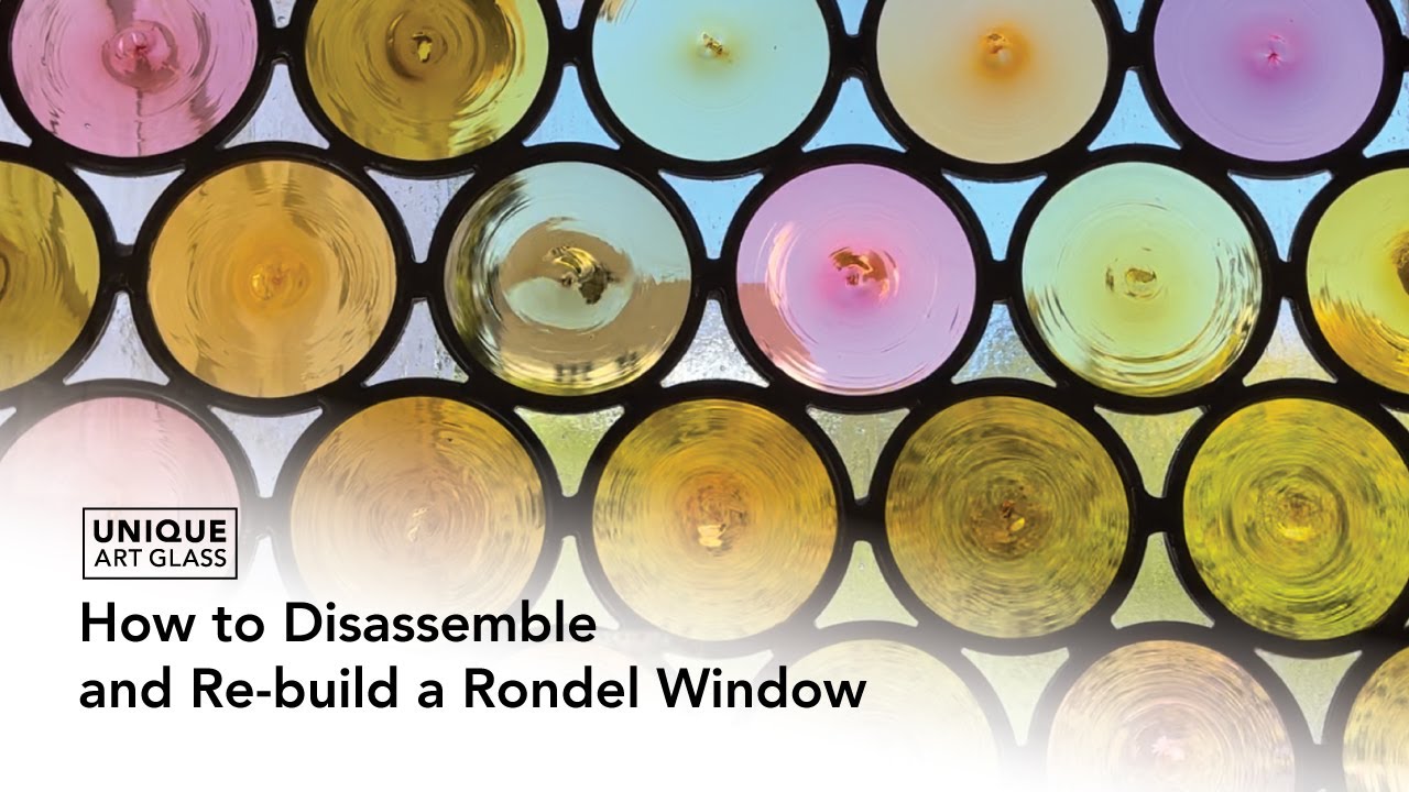 We Made a BIG Mistake! How to Rebuild a Custom Rondel Stained Glass Leaded Window