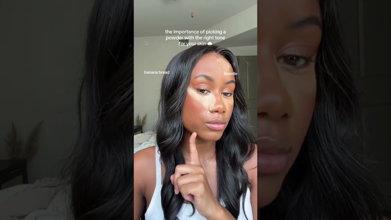 huda beauty easy bake for the win! #settingpowder #blackgirlmakeup #makeupforbeginners