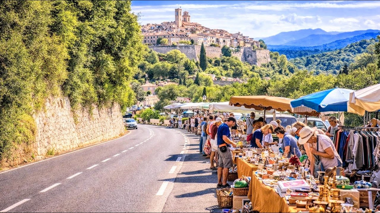 LADY#9🗼🌴2025 ESCAPADE À LA COLLE-SUR-LOUP : ROUTE PANORAMIQUE ET VIDE GRENIER ☀️🏡🌴