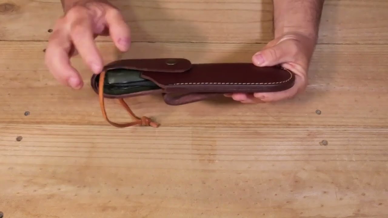TBS Outdoor Leather folding saw pouch