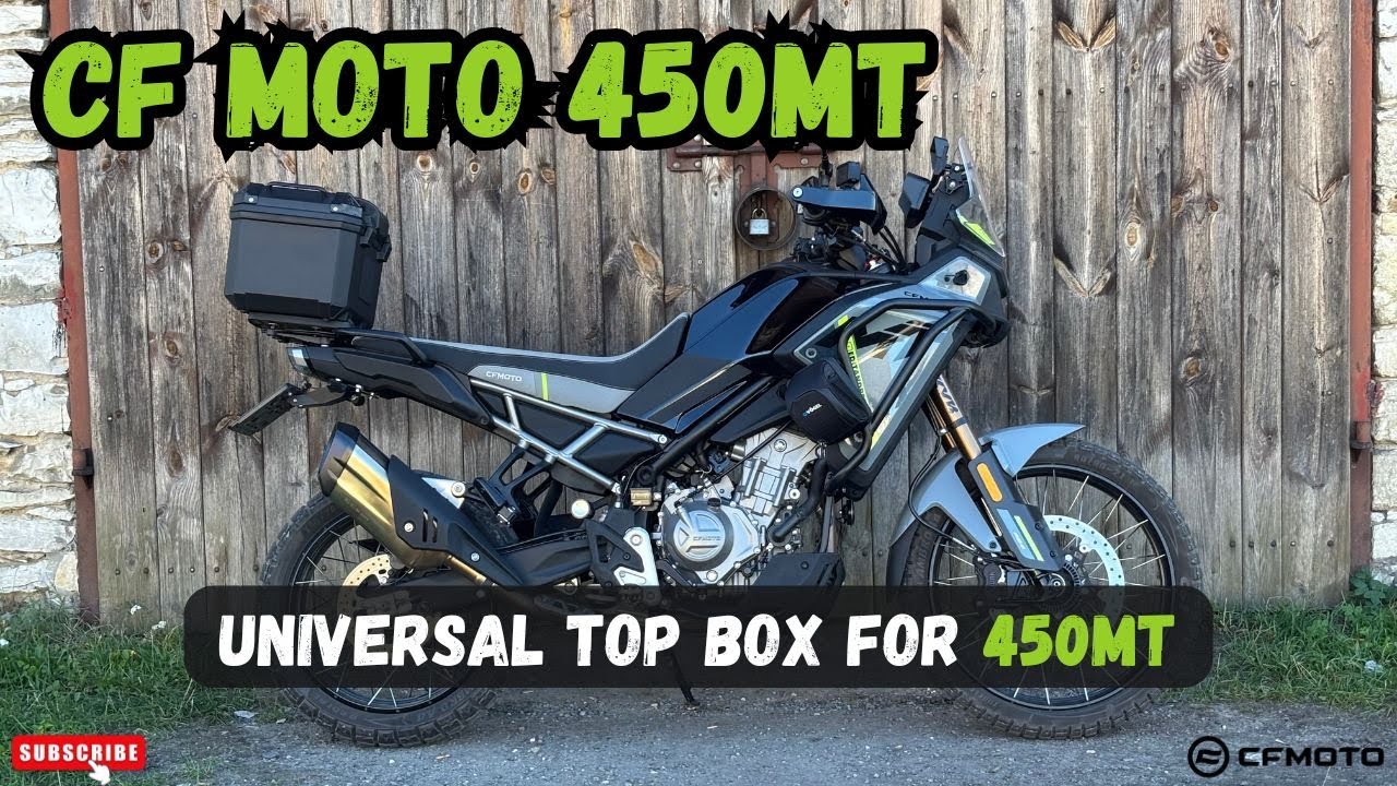CF MOTO 450MT | KUFER ADVENTURE PONIŻEJ 200 ZŁ | UNIVERSAL TOP BOX INSTALLATION
