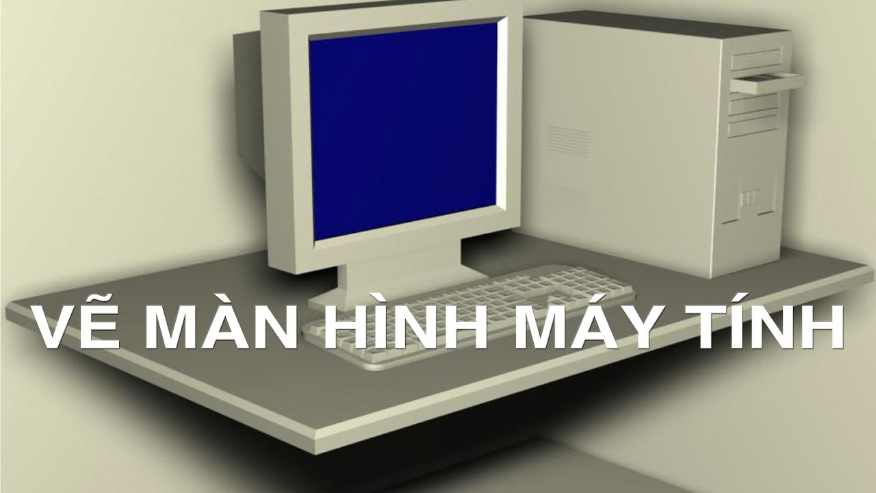 vẽ màn hình và CPU máy tính 3D max #dohoamaytinh #thietkedohoa