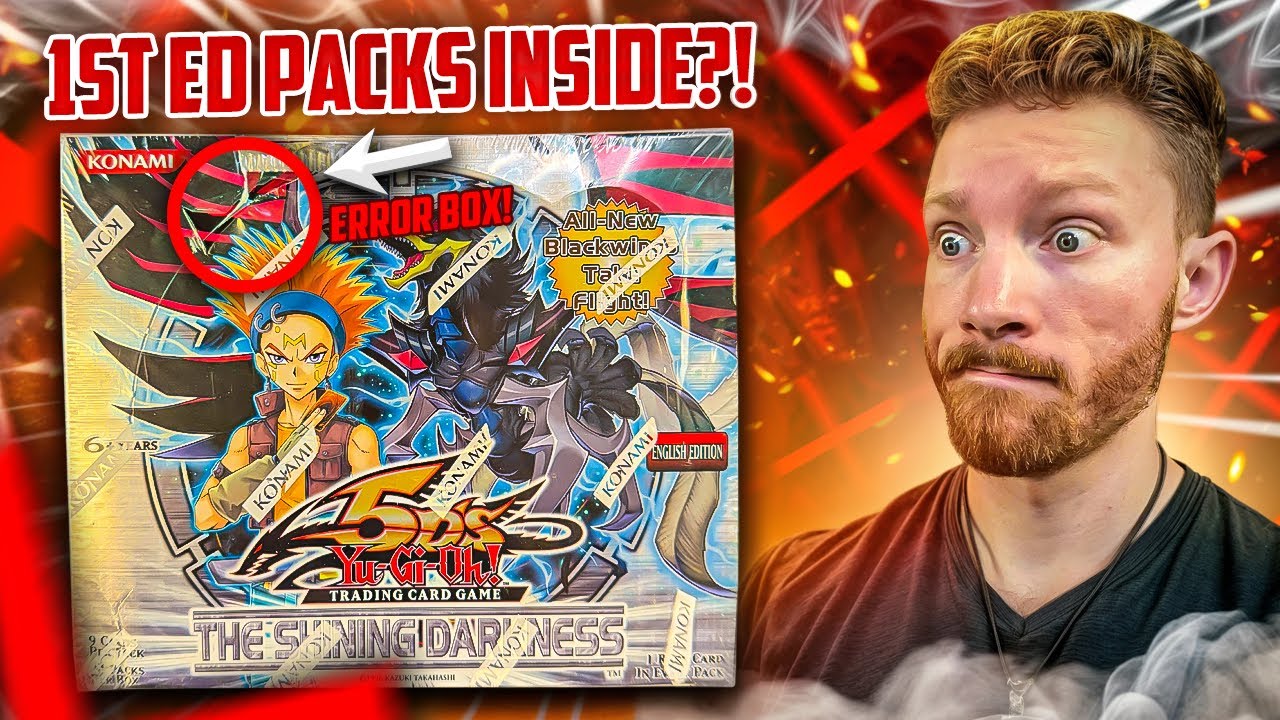 Opening The Shining Darkness Unlimited Booster Box with 1st Ed Packs Inside?! (ERROR)