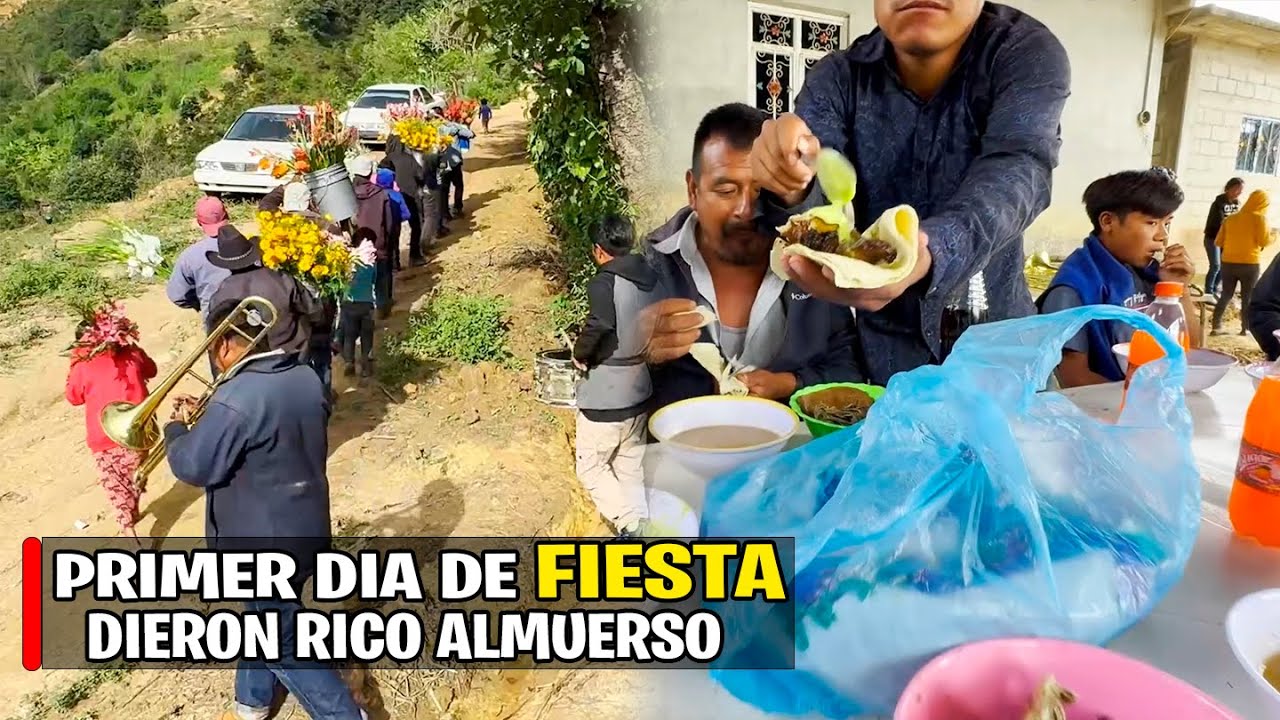 Primer ofrecimento de Flores a La Santisima Trinidad en Petlacala y dieron barbacoa de Res con Yiki