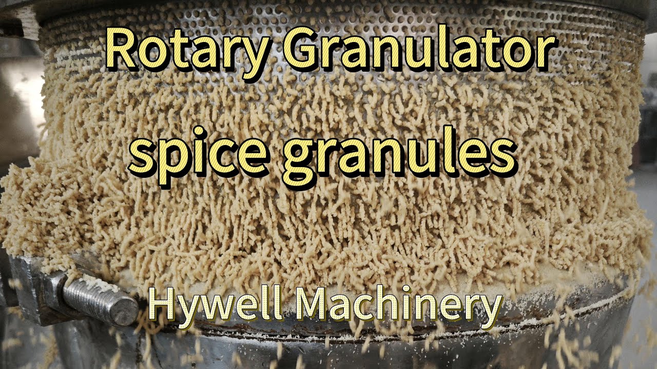 Spice Wet Granulation Machine | Continuous Rotary Granulator for Food Processin