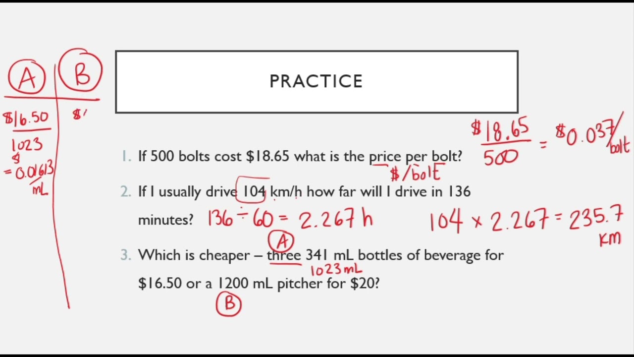 Ratio, Rate, and Proportion