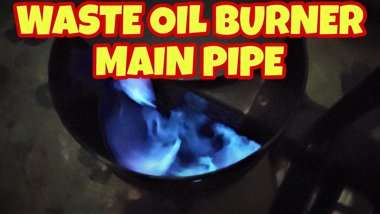Waste oil burner how to make main pipe 廃油ストーブの送風管詳細