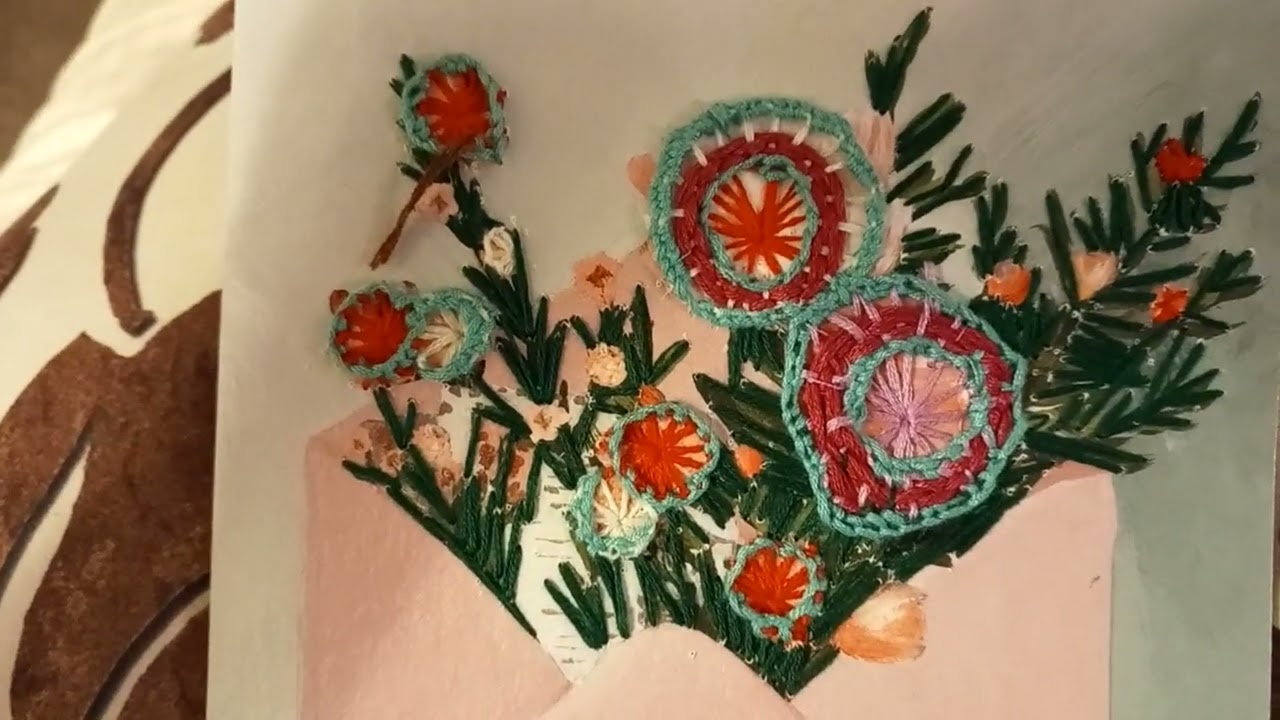 A German Christmas Market, and Slow Stitch on a Greetings Card