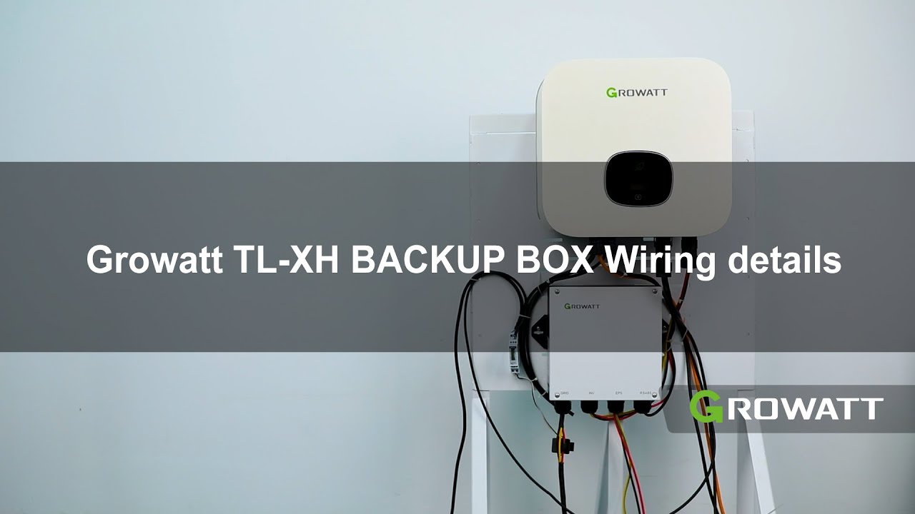 Growatt TL-XH BACKUP BOX Wiring Details