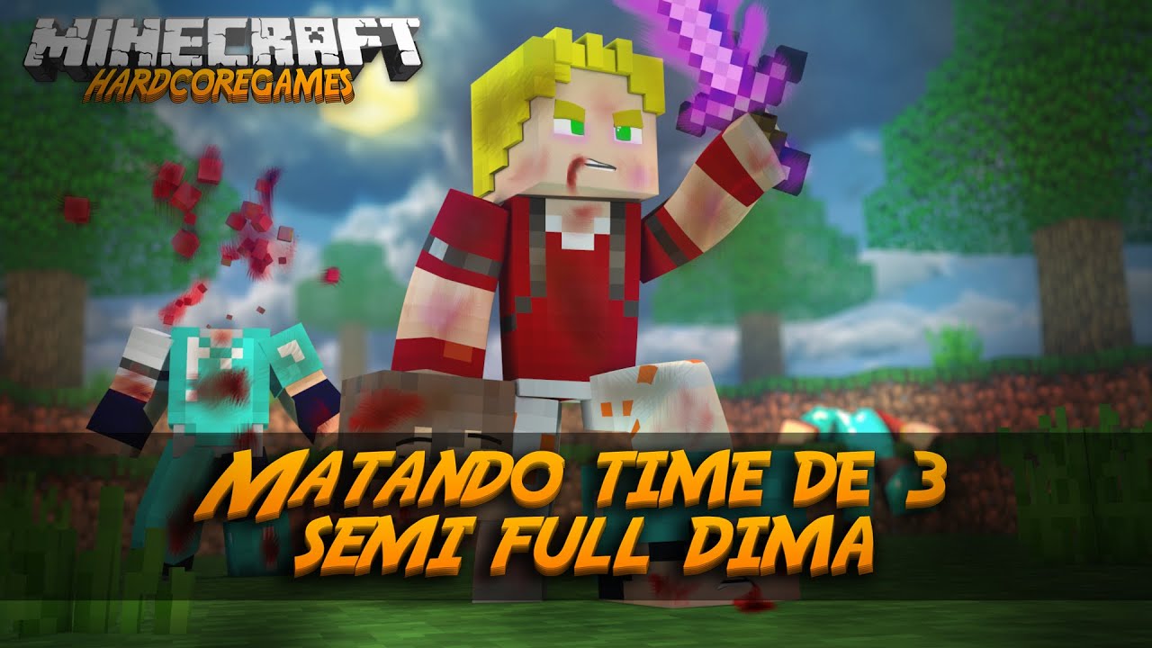 Minecraft - HG: MATANDO TIME DE 3 SEMI FULL DIMA - Kit Specialist