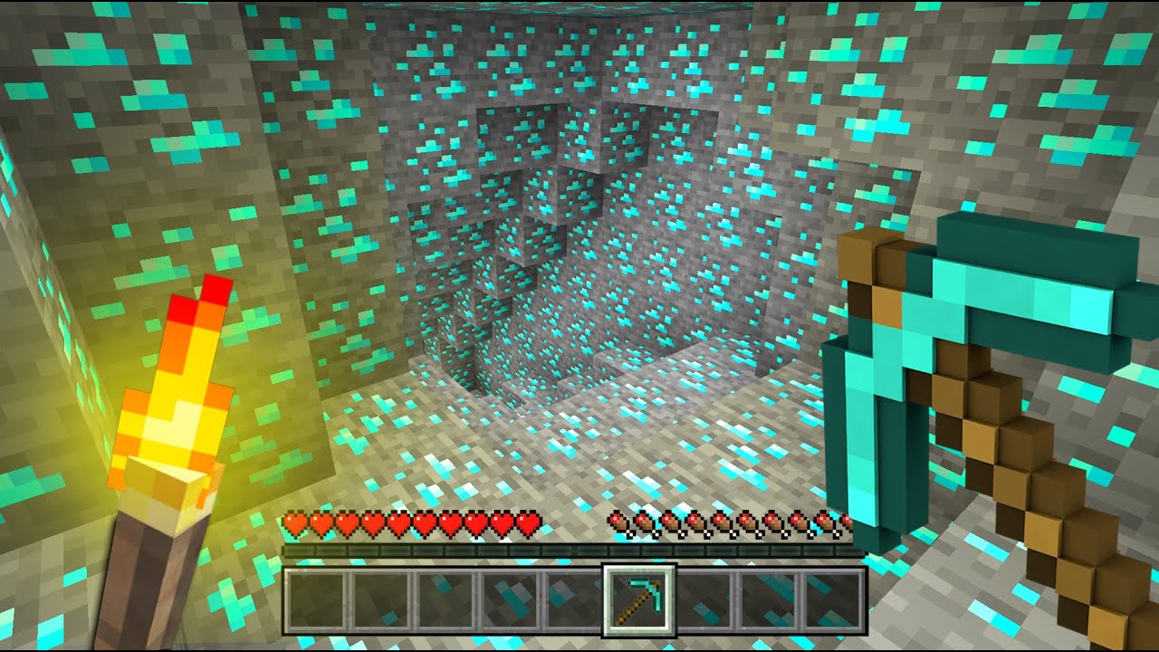 HO TROVATO LA CAVERNA DI DIAMANTI SULL'ISOLA DEGLI YOUTUBERS - MINECRAFT ITA