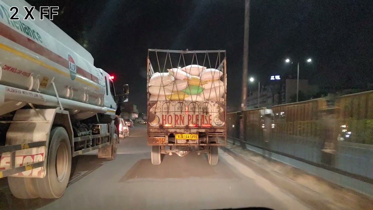 Jaipur City Tour At Night. Drive Through Jaipur city At Night. Pravin Todi
