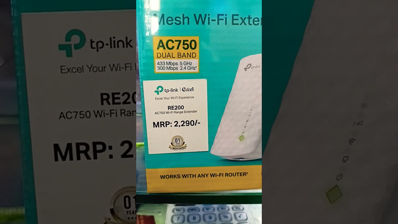 Mesh Wi-fi Extender Re200 | Ac750 Dual Band #rangeextender #tplink