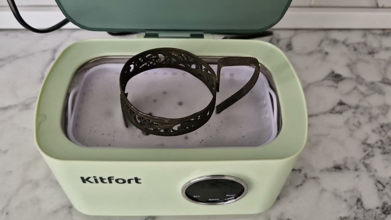 Помыла подстаканники СССР!Обзор ультрозвуковой мойки Kitfort KT-6051.