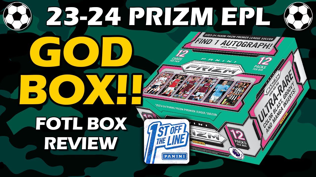 GOD BOX!! FOTL 2023-24 Panini Prizm EPL Hobby Soccer Box Review