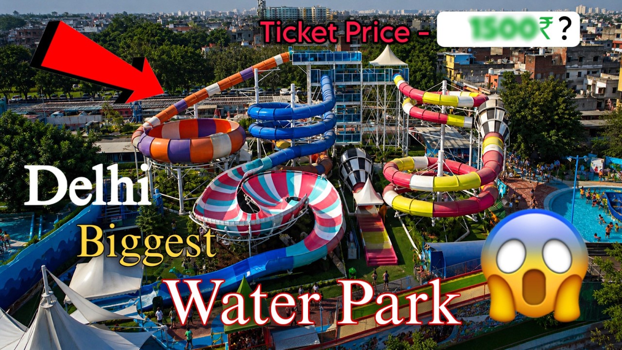 Delhi Biggest Water Park | Fun N Food Water Park in Delhi ! | Most Dangerous Rides in Water Park 😱