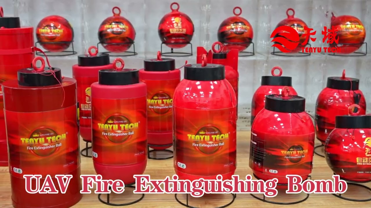UAV Fire Extinguishing Bomb Testing – Advanced Firefighting Technology by Tenyu Tech