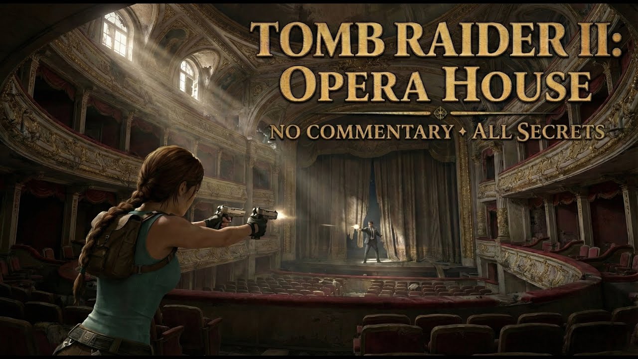 Tomb Raider II Remastered - Opera House | 4k 60FPS (No Commentary, All Secrets) [ENG/TR SUB]