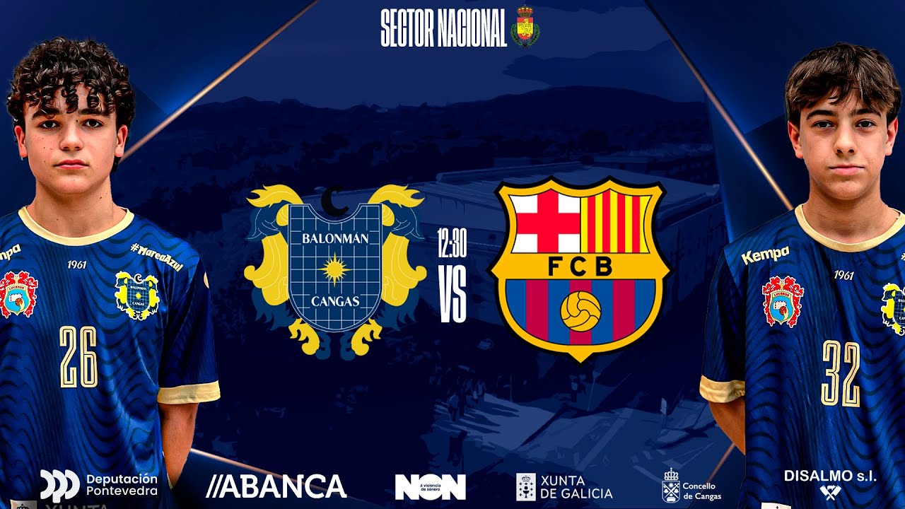 SECTOR INFANTIL MASCULINO | Domingo 19 | Disalmo BM Cangas vs Barça Infantil B | 12:30 horas