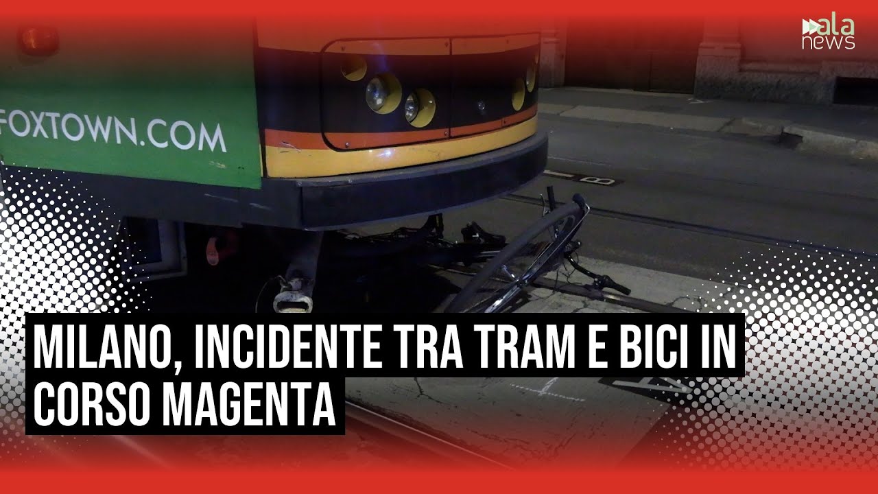 Milano, incidente in corso Magenta: coinvolti due tram e una bici