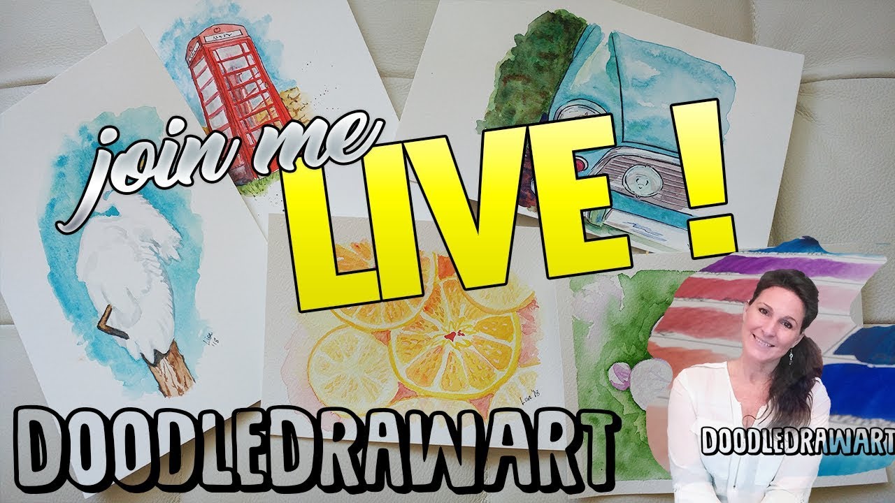 LIVE! Paint with me - Watercolors