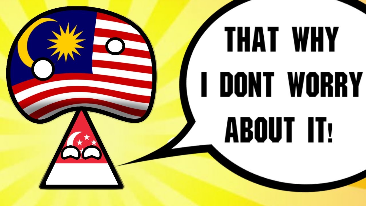 Why tringapore not worry about being triangle? - Countryball