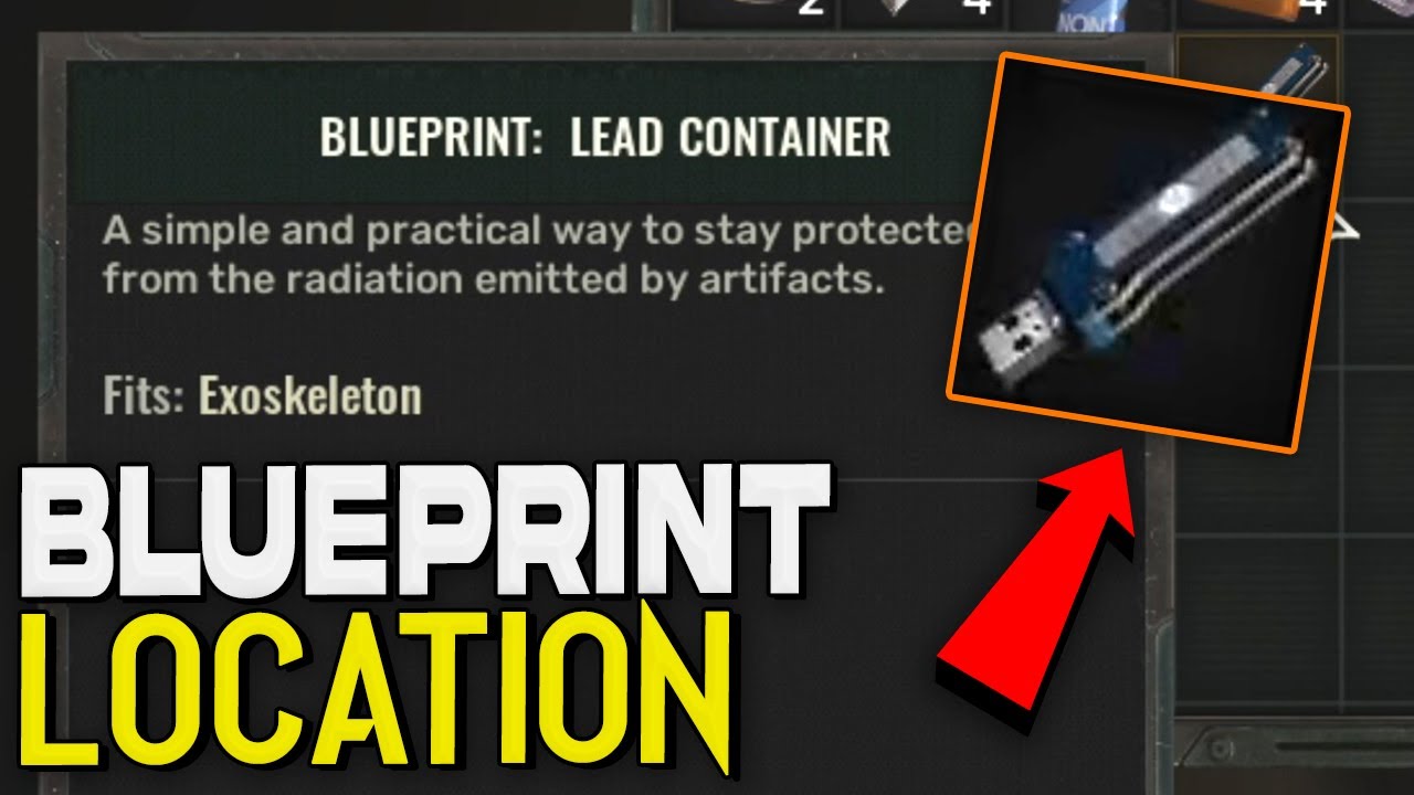 Lead Container Blueprint Location Guide #2 (Fits Exoskeleton) - Stalker 2