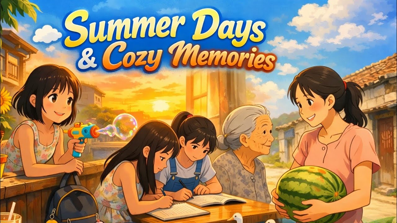Sunlit Days and the Soft Magic of Home | Ghibli in Summer days