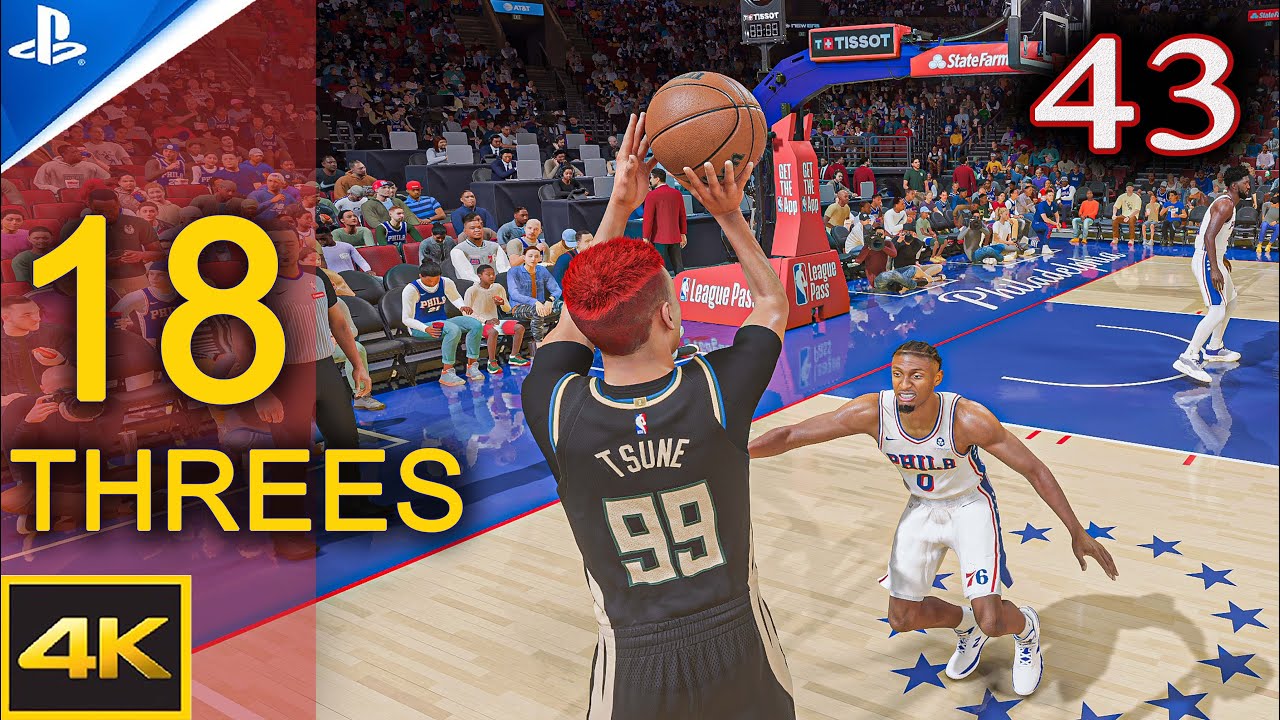 # 43 🤟 18 трёхочковых, одна игра, история вошла в историю 🏀 NBA 2K26 Моя карьера 🎮 PS5 4K