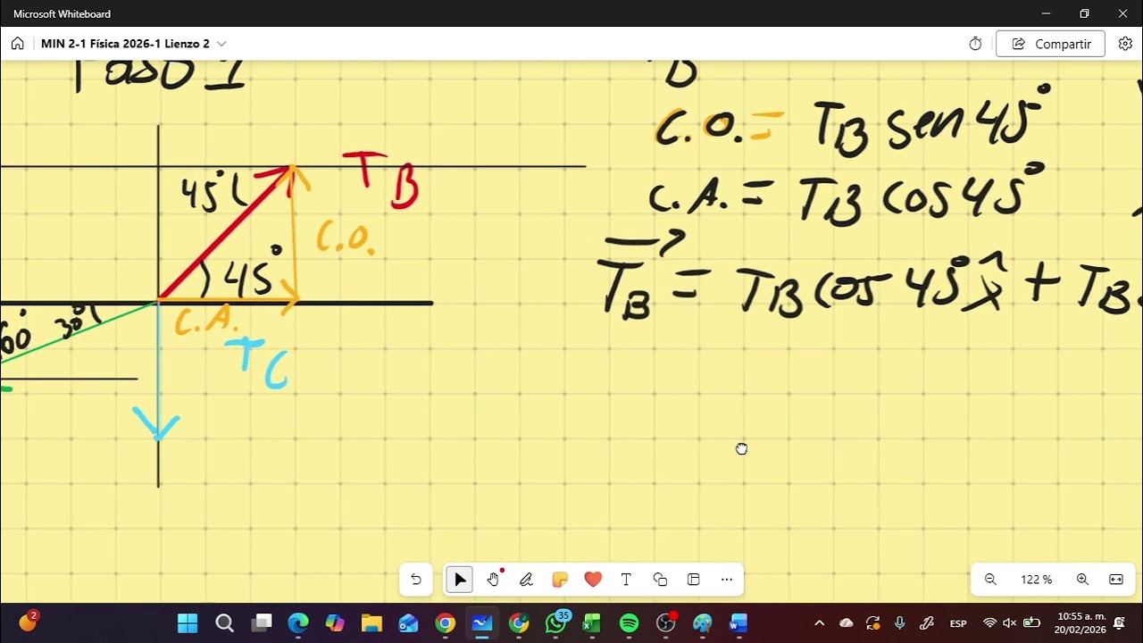 TSU MINERIA Física Clase del 20 de febrero 2026