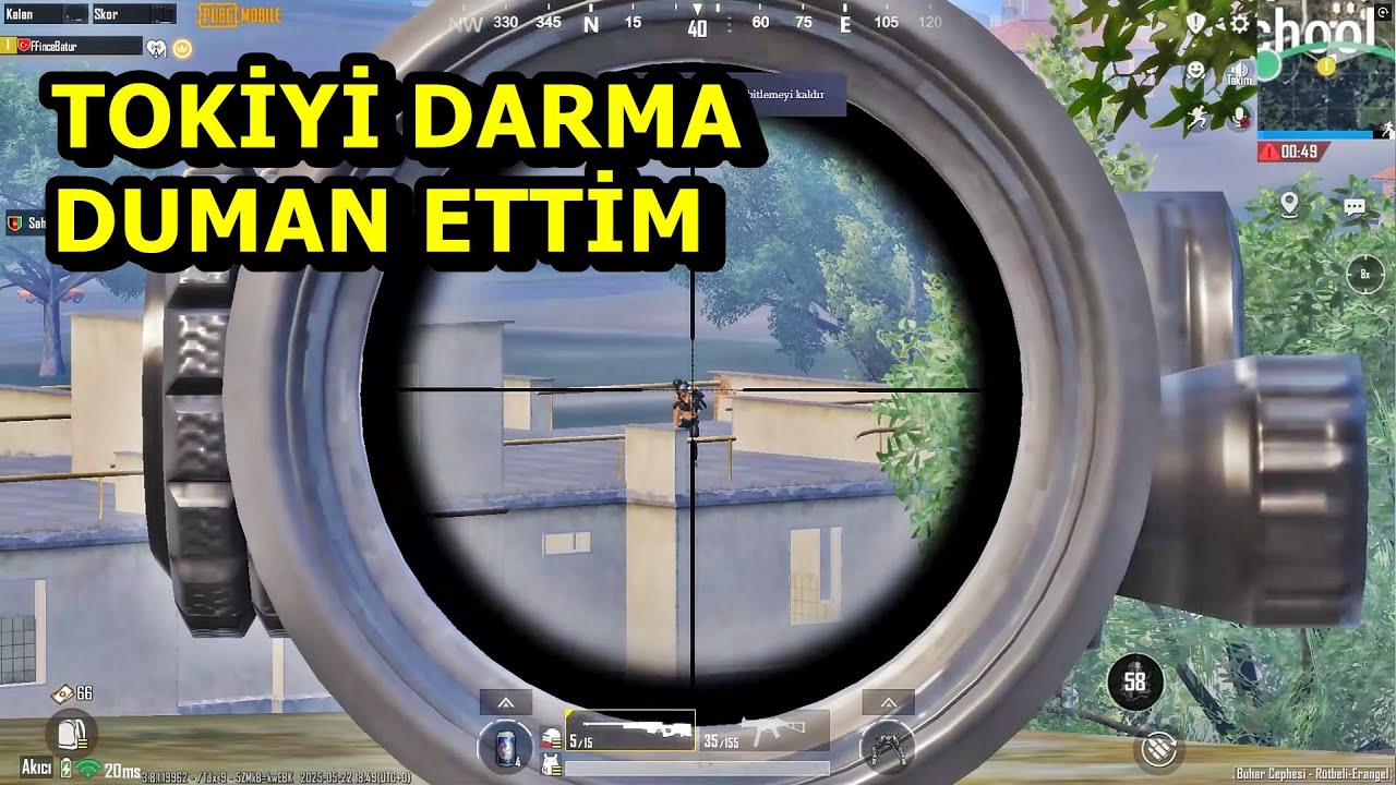 TOKİYİ DARMA DUMAN ETTİM ! EFSANE MAÇ BATUR GAME SOLO SQUAD PUBG MOBİLE