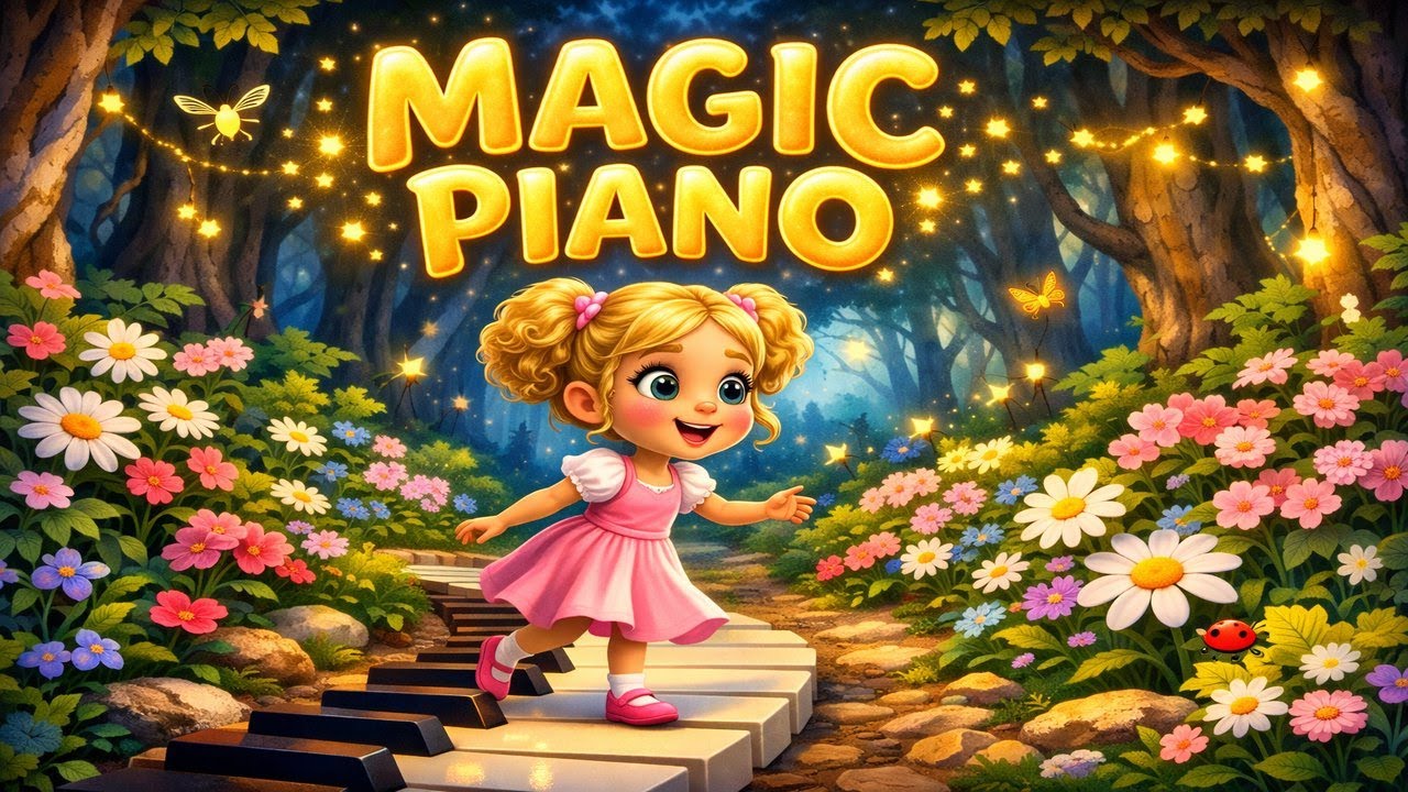 Magical Forest Piano ✨ Relaxing Music for Kids | Floresta Encantada (Sleep & Study)