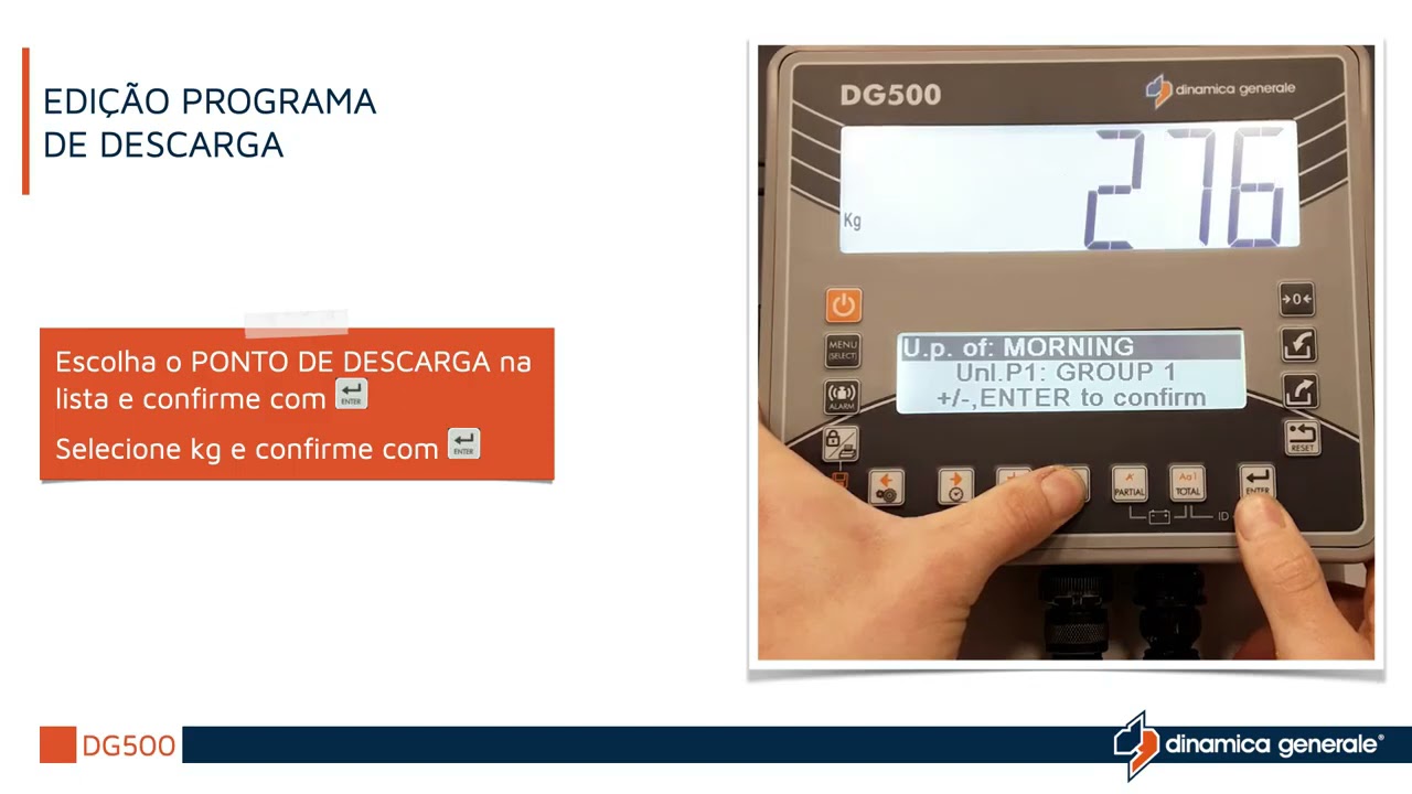 Tutorial Balança DG500 - Português