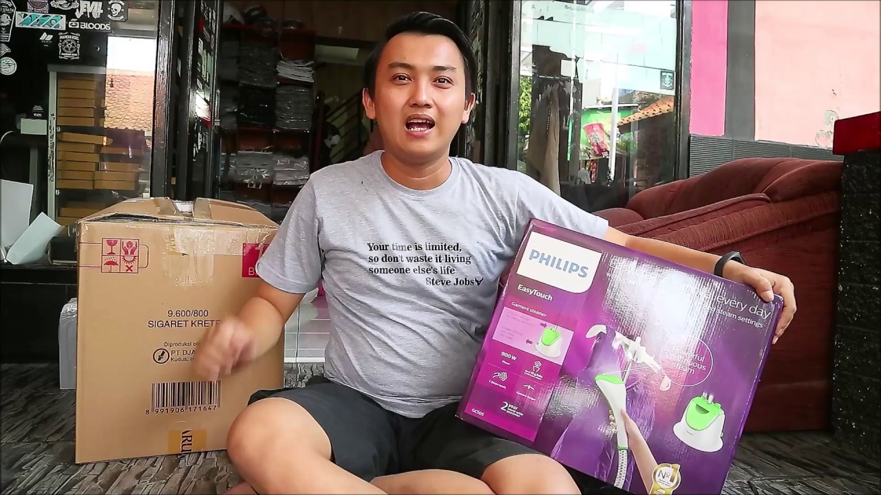Unboxing dan Review SETRIKA UAP BERDIRI PHILIPS STEAMER GC505