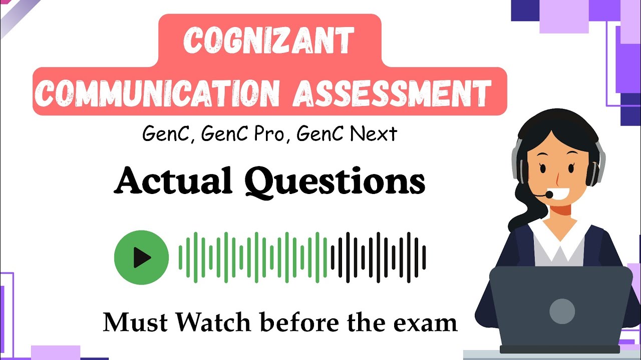 Cognizant Communication Assessment 2026 || Updated Pattern Actual Questions || GenC, GenC Pro, Next