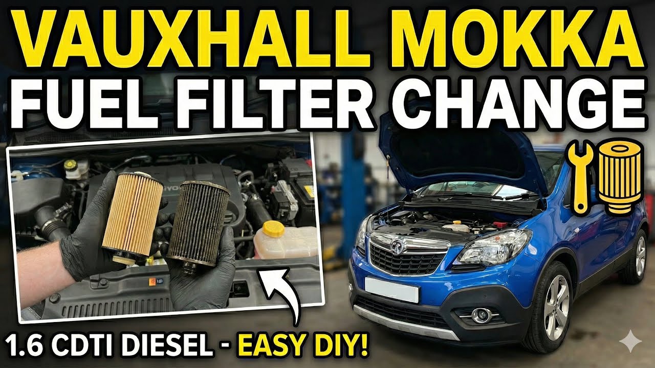 How to Change Vauxhall Mokka 1.6 CDTi Fuel Filter | Step-by-Step Service Tutorial