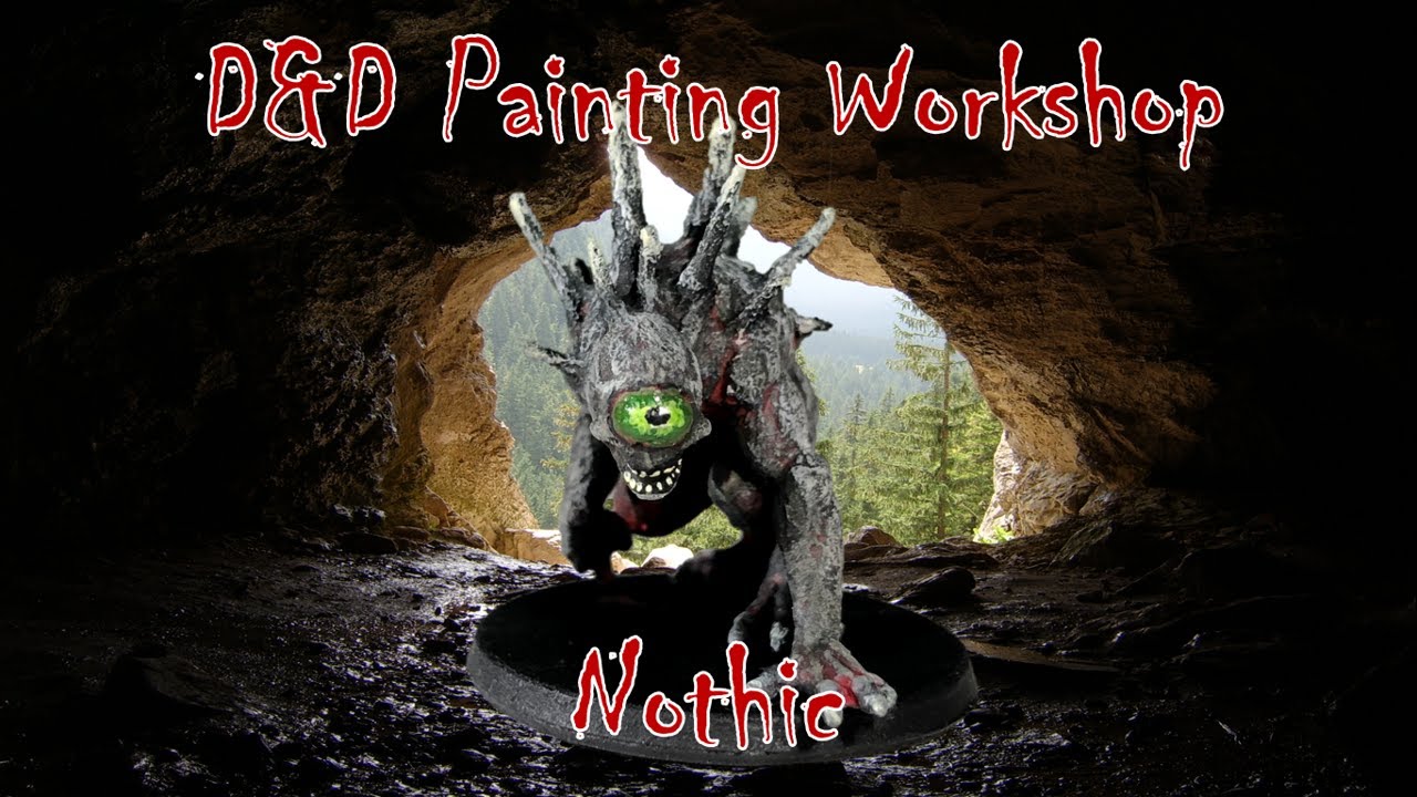 D&D Monster Painting Tutorial - How to Paint a Nothic Miniature - Quick Guide