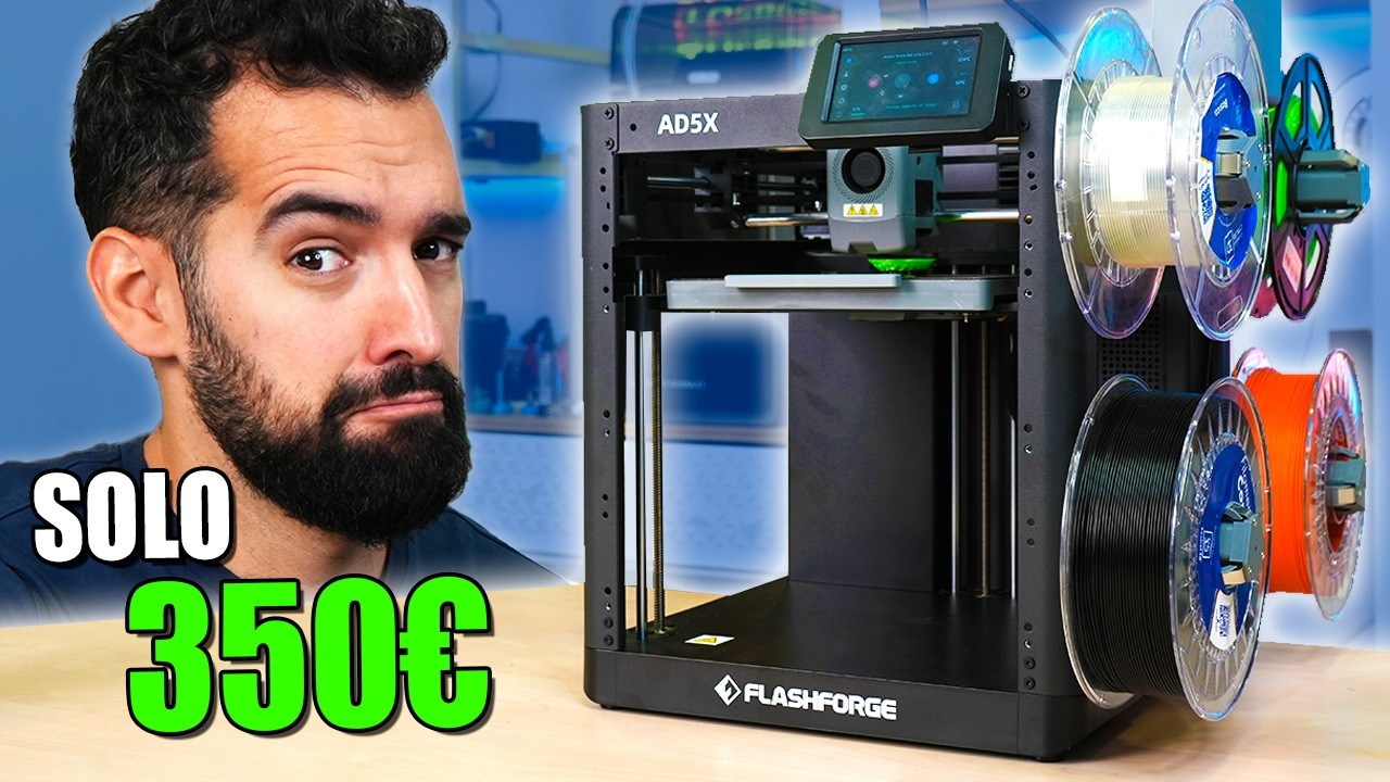 Probé la Impresora 3D MULTICOLOR MÁS BARATA que Existe | Flashforge AD5X