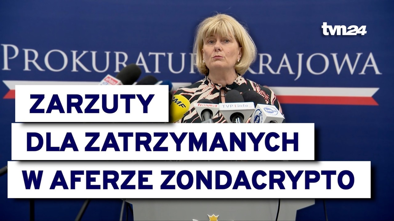 Jaromira W., Anna P. i Rafał Z. usłyszeli zarzuty w sprawie afery Zondacrypto @TVN24