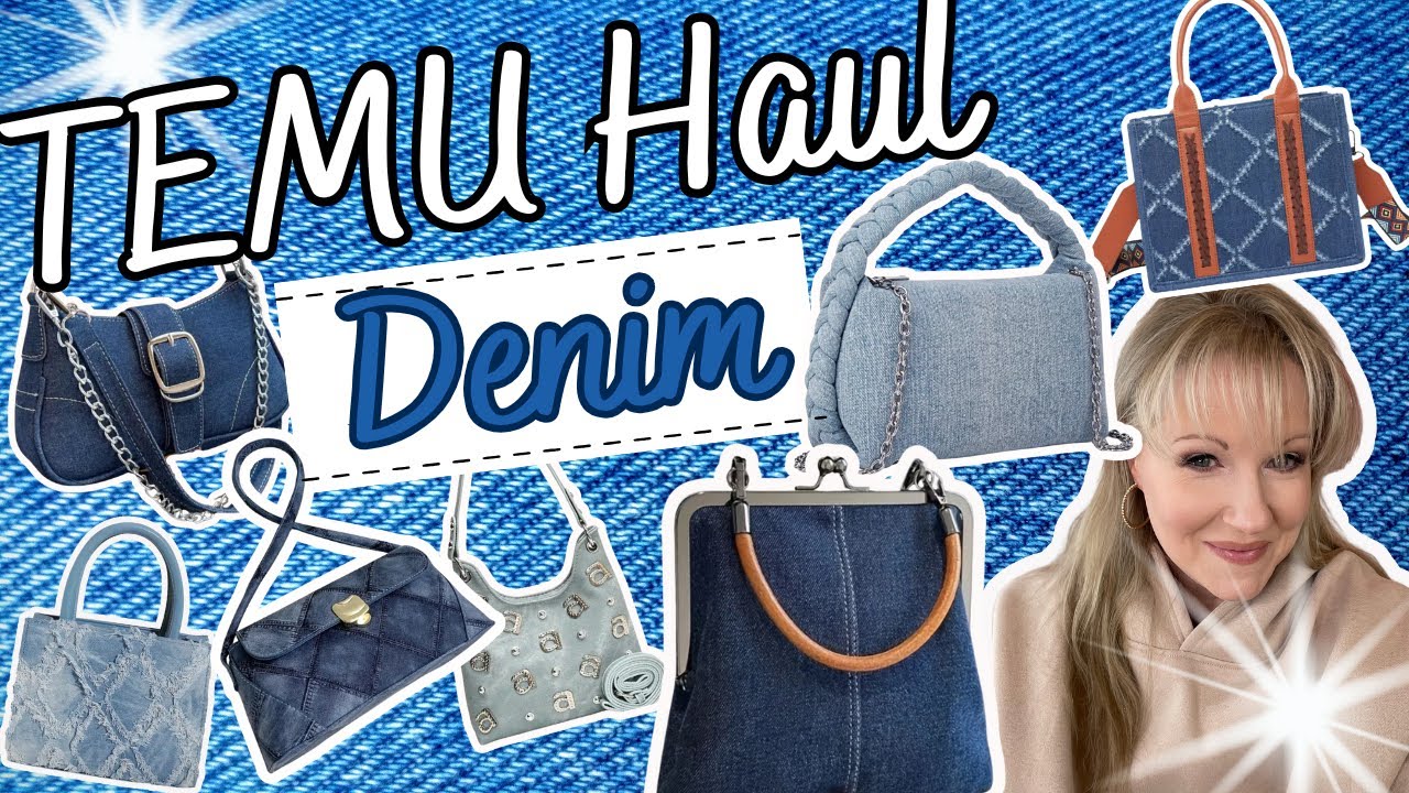 TEMU DENIM BAGS & PURSES! SOME WERE USED?