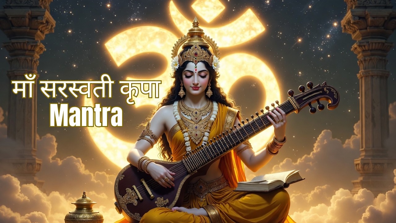 30 Min Powerful Saraswati Mantra for Study & Exams | Shuklaam Brahmvichaar Saar | Focus & Memory